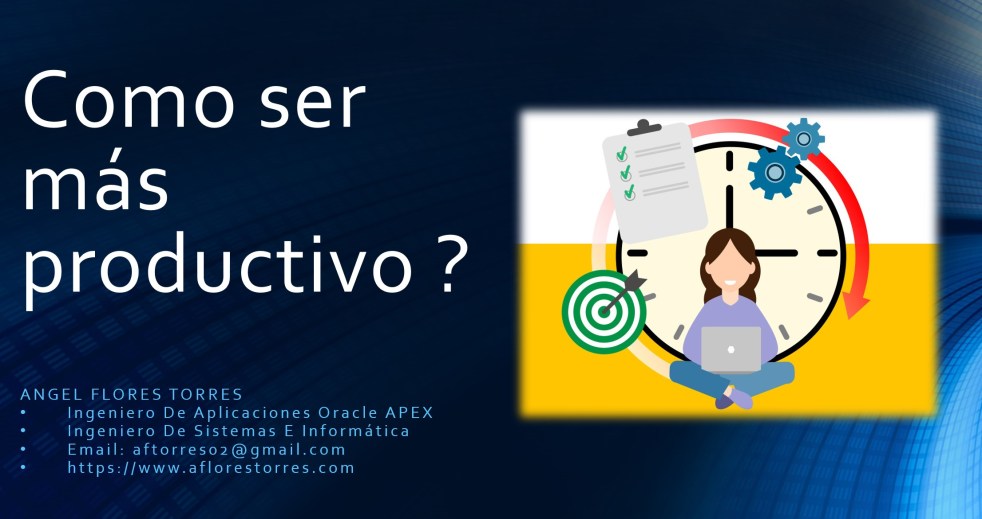 Como ser más productivo?